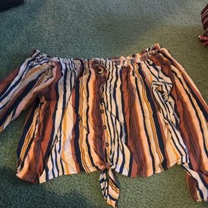 off the shoulder crop top